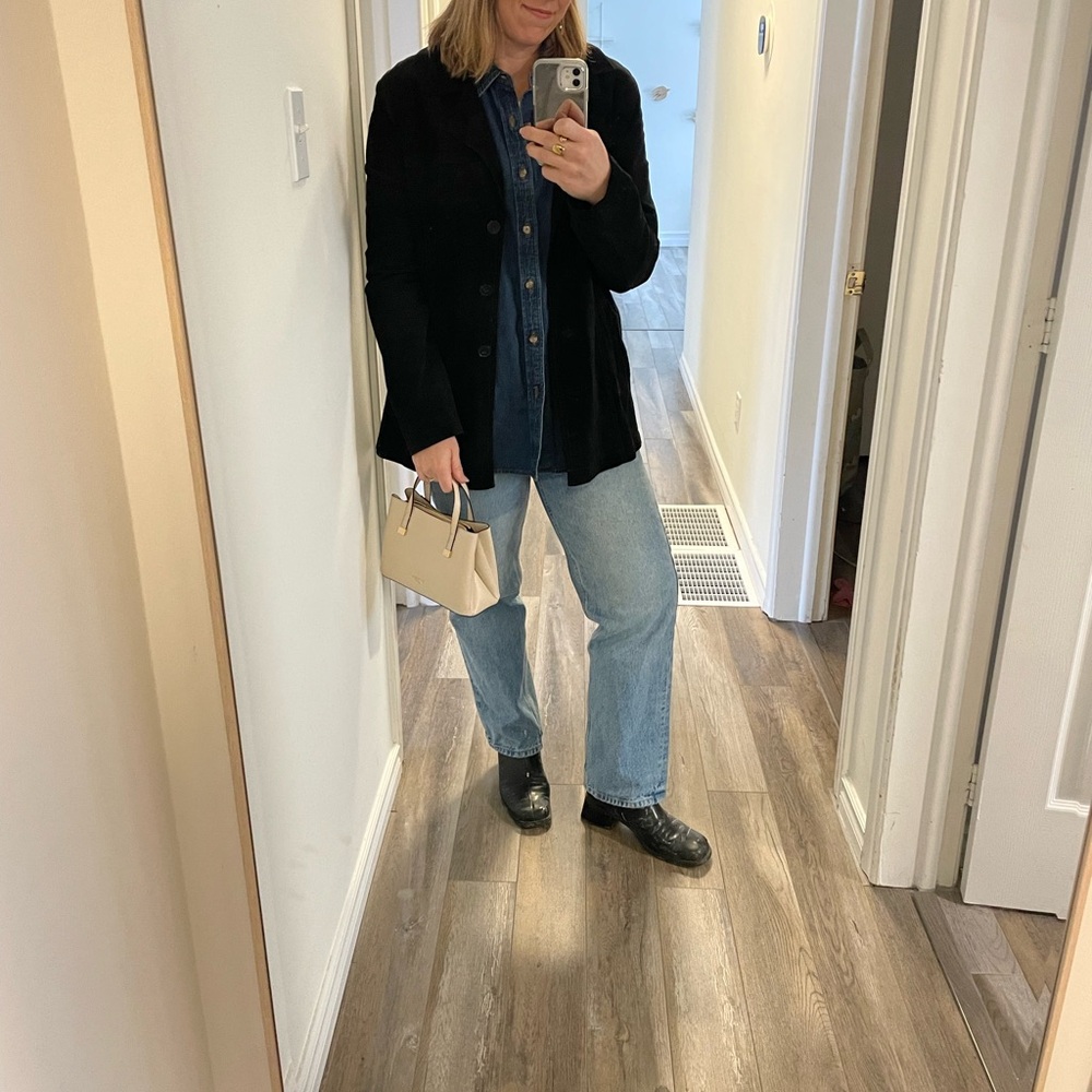 Danier Black Suede Women's Blazer - Picture 10 of 11